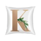 Pianpianzi Bed Pillows Decorative Throw Pillows Fuzzy Pillows Decorative Throw Pillows Silk Pillowcase Rose Car PillowcaseModern 26-letter For Sofa Decorative Bedroom Covers Home Textiles