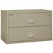 Fireking 2 Drawer 44 wide Classic Lateral fireproof File Cabinet-Pewter