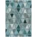 Addison Rugs Chantille ACN722 Teal 3 x 5 Indoor Outdoor Area Rug Easy Clean Machine Washable Non Shedding Bedroom Entry Living Room Dining Room Kitchen Patio Rug