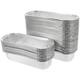 50pcs Barbecue Foil Pans Camping Grill Pans Disposable Baking Foil Pan Tinfoil Bowl