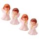 TOYANDONA 4Pcs Praying Angels EC36 Figurines 2.55 inch Praying Baby Angel Mini Plastic Angel Figurines for Garden Statue Home Decoration