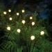 ART & ARTIFACT Firefly EC36 Garden Lights - Set of 2 Solar Powered Firefly Lights Stakes LED Garden Lights Outdoor Decor Yard Art