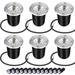 Led Landscape Lights Low EC36 Voltage 5W 12V 24V In-Ground Well Light 3000K Warm White Waterproof Outdoor Spotlights for Garden Pathway Driveway Deck(6 Pack with Wire Connector)