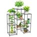 YisanCrafts Plant Stand Indoor EC36 Plant Stands Metal Outdoor Tiered Plant Shelf for Multiple Plants 3 Tiers 9 Potted Ladder Plant Holder Table Plant Pot Stand