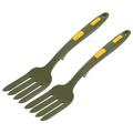 2 Pcs Noodle Cooking Fork Kitchen Sets Green Forks Whisk Silicone Pasta Multi-function