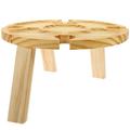Outdoor Wine Table Portable Wine Table Wooden Beverage Table Picnic Table