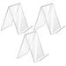 3 Pcs Acrylic Book Holder Easel End Bookshelf Table Top Display Shelves for Office Clear Stand