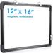 Small Dry Erase White Board 12 X 16 Magnetic Hanging Double-Sided Whiteboard for Wall Portable Mini Easel Board for Kids Drawing Kitchen Grocery List Cubicle Planning Memo Board