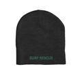 Surf Rescue Skull Cap - dark heather gray with green print one size
