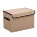 COFEST Larger Storage Cubes Foldable Storage Box with Lid Collapsible Storage Bin Organizer Basket with Sturdy Handles for Closet Coffee
