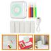 Sticker Printer Colour 1 Set of Label Maker Portable Label Printer USB Label Printer Office Pocket Label Printer