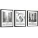 EXCOOL CLUB New York EC36 Skyline Wall Art - 12x16 Black and White NYC Poster New York Art Wall Decor New York Cityscape Prints NYC City Pictures for Home Bedroom Office Decorations (UNFRAMED)