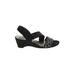 Impo Wedges: Black Solid Shoes - Women's Size 6 1/2 - Open Toe