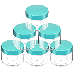6 Pieces Empty Clear Plastic Jars with Lids Round Storage Containers Wide-Mouth for Beauty Product Cosmetic Cream Lotion Liquid Slime Butter Craft and Food