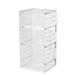 Makeup Organizer Storage Large Capactiy Acrylic Bathroom Organizer Clear Cosmetics Organizer Bins with Division Board for Vanity Skincare Countertop Storage and Display Case - Transparent