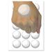 Golf Ball Sports Water Resistant Temporary Tattoo Set Fake Body Art Collection - 15 2 Tattoos (1 Sheet)