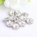 Kisor 100 Pieces 10mm Rhinestone Spacer Beads with 2.5mm Hole Crystal Charm Beads Rhinestone Spacer Beads for Necklace Earring Bracelet Crafts Making Supplies NO.3 Silver Y09A5U6S