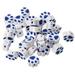 New 100PCS/Lot Animal Paw EC36 Shape Beads Polymer Clay Beads Polymer Clay Spacer Beads Mixed Color DIY Jewelry Making - (Color: Blue)
