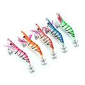 BYARSS Squid -5pcs 13cm Glow in Dark Fishing Lures Shrimp-shaped Tackle Hooks Accessory Tool