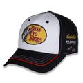Men's Joe Gibbs Racing Team Collection White/Black Martin Truex Jr Bass Pro Shops Uniform Adjustable Hat