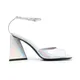 The Attico , Silver Holographic High Heel Sandals ,Gray female, Sizes: 4 UK, 5 UK, 6 1/2 UK, 3 UK, 4 1/2 UK, 6 UK, 3 1/2 UK, 7 UK