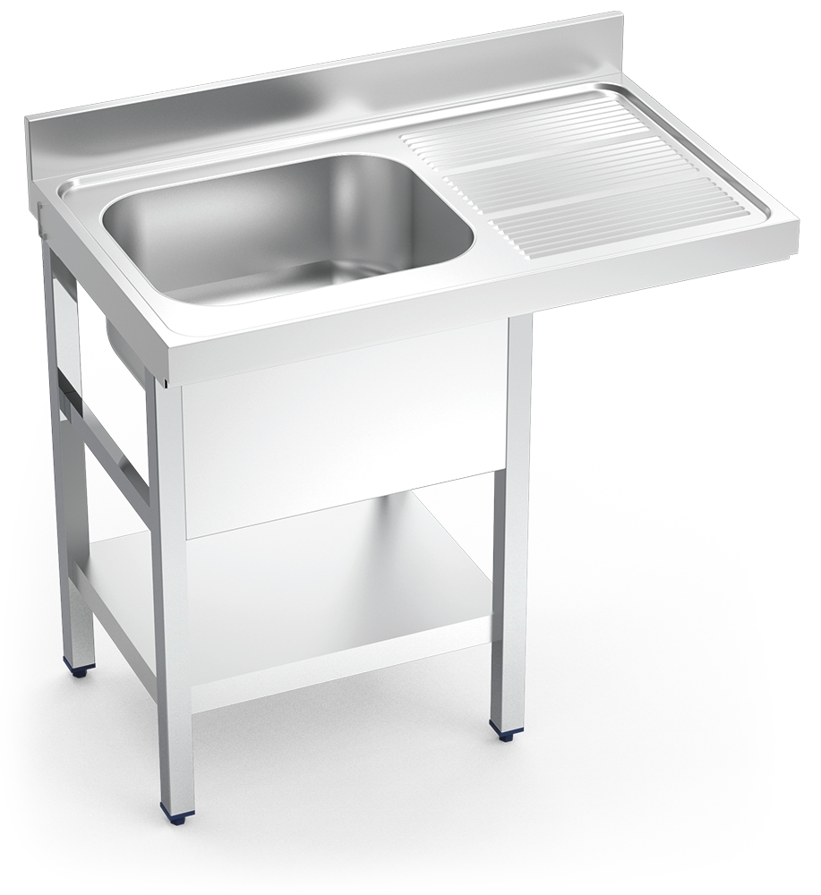 FRICOSMOS-Spülbecken 1C,ED 1200x600x890 mm. Eimerabmessungen 500x400x250 mm. Image