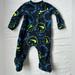 Nike One Pieces | Nike Fleece Newborn Baby Boy Footies Outfit! | Color: Blue/Green | Size: Newborn