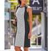Athleta Dresses | Athleta Cityscape Dress Grey With Black Colorblock Panel, Size Xs | Color: Black/Gray | Size: Xs