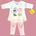 Disney Matching Sets | Disney Minnie Mouse 2 Piece Outfit 12 Months Shirt & Leggings | Color: Cream/Pink | Size: 12mb