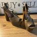 Jessica Simpson Shoes | Jessica Simpson Women's Dany Peep Toe Block Heel Platform Sandal- Size 8b/38 | Color: Brown/Tan | Size: 8