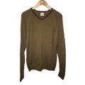 Columbia Sweaters | Columbia Sweater Mens Size L Cable Knit V-Neck Pullover Cotton Tan Brown | Color: Brown | Size: L