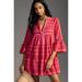 Anthropologie Dresses | Anthropologie Devotions Twins Embroidered Ella Tunic Dress In Bright Red Size Xs | Color: Pink/Red | Size: Xs