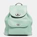 Coach Bags | Coach Mini Turnlock Rucksack/Backpack | Color: Green | Size: 8" (L) X 9 1/2" (H) X 3 1/4" (W)