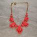 Kate Spade Jewelry | Kate Spade Day Tripper Coral Resin Rhinestones Statement Necklace | Color: Gold | Size: Os