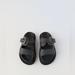 Zara Shoes | Bnwt Zara Buckled Sandals 5 1/2(9.5 Inches) Big Kids | Color: Black/Gray | Size: 5.5g