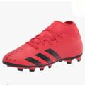 Adidas Shoes | Adidas Unisex-Mens Size 9.5 Flexible Ground Predator Freak .4 Soccer Shoe Red | Color: Black/Red | Size: 9.5