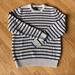 American Eagle Outfitters Sweaters | Ae Cream + Navy Striped Knit Preppy Crewneck Sweater | Color: Blue/Cream | Size: L