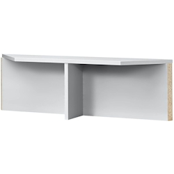 Hammerbacher Thekenaufsatz für Schreib-Eckwinkel 800x800mm Grau Image