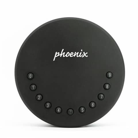 Schlüsseltresor SMILE, 2 Haken, Elektronik-Schloss, 120x120x54mm, schwarz Image