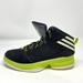 Adidas Shoes | Adidas Basketball Mad Handle 2 High Top Sneakers Boys Size 4 Shoes Ortholite Sol | Color: Black/Green | Size: 4bb