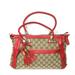 Gucci Bags | Authentic Gucci Brown Monogram Canvas Red Leather Bella Bag | Color: Brown/Red | Size: 14l X 5d X 8h