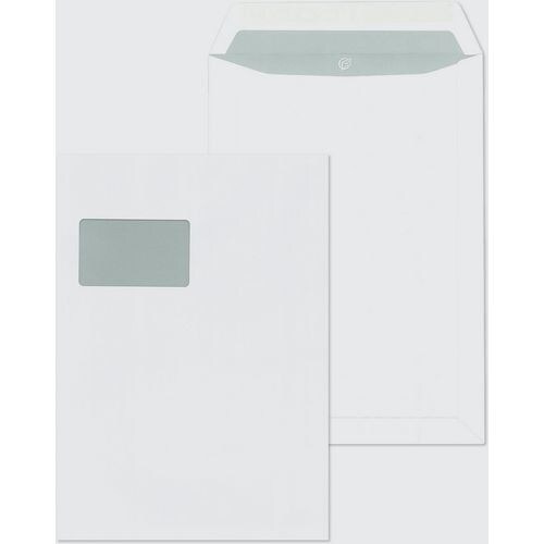 Mail Media Briefumschläge Mit Fenster C4 Gummiert 100 g/m² 250 Stück Image