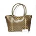 Gucci Bags | Authentic Gucci Gold Glossy Monogram Canvas Tote Bag | Color: Brown/Gold | Size: 17l (Top) X 6d X 10h