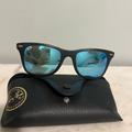 Ray-Ban Accessories | Matt Black-Llight Force Ray Ban Sunglasses | Color: Black/Blue | Size: Os