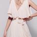 Free People Dresses | Free People Beaded Blush Wrap Mini Dress | Color: Cream/Pink | Size: M