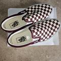 Vans Shoes | Classic Slip-On Checkerboard Shoe | Color: Red | Size: 10