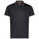 CMP - Polo Piquet - Polo-Shirt Gr 48 grau/schwarz