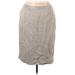 Le Suit Casual Skirt: Tan Marled Bottoms - Women's Size 18