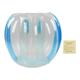 TeamSky Bumper Ball,Inflatable Bump Ball,Human Collision Ball PVC Body Bubble Bounce Ball for Outdoor Activities 90x80cm(Blue Transparent)