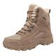 Winter Shoes Men's Winter Boots Lined and Waterproof Trainers & Sports Shoes Warm Winter Snow Boots Hiking Shoes Non-Slip Combat Boots Men Outdoor Shoes for Hiking Work Camping, 01 Brown, 12.5 UK